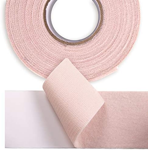 Durable flesh-colored blister tape for heel and toe friction protection.
