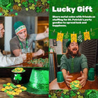 LOJAYUVE leprechaun gold coins showing detailed shamrock stamp on both sides