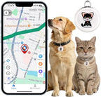 NGXDFL waterproof pet locator attached to a small dog collar