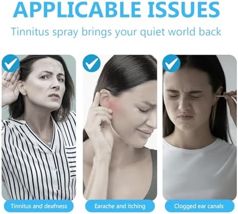 USA imported tinnitus relief spray for improved hearing comfort and sleep.