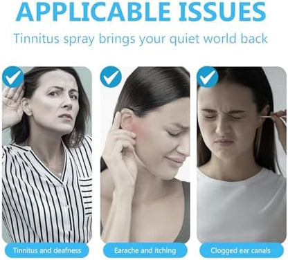 USA imported tinnitus relief spray for improved hearing comfort and sleep.
