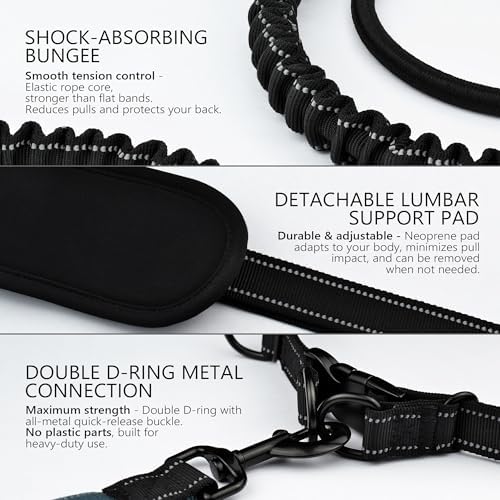 DearWells hands free walking belt close up of the padded traffic control handles.