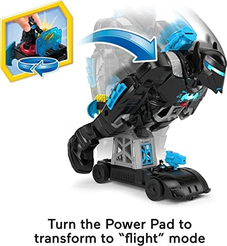 Fisher-Price Bat-Tech Batbot with projectile launcher accessories displayed