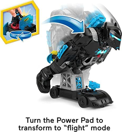Fisher-Price Bat-Tech Batbot with projectile launcher accessories displayed