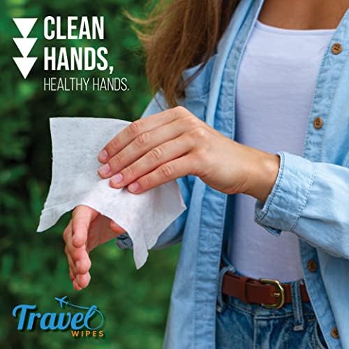 Hand Sanitizing Travel Wipes – 30ct Individually Wrapped | Fragrance-Free, Moisturizing, 70% Isopropyl Alcohol Wipes | Travel, Home, Office, Daily Use | Made in USA - Image 5