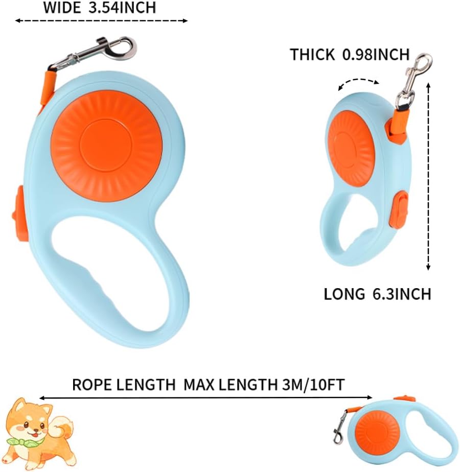 Durable nylon tape on Yajisa retractable leash