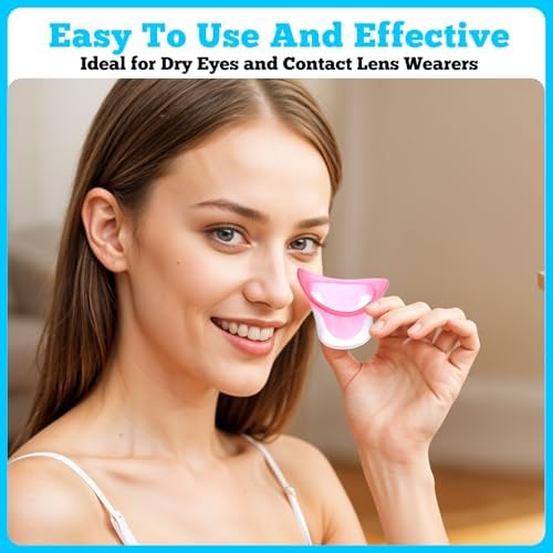 Soft silicone eye care tool showing the leak-proof arc design