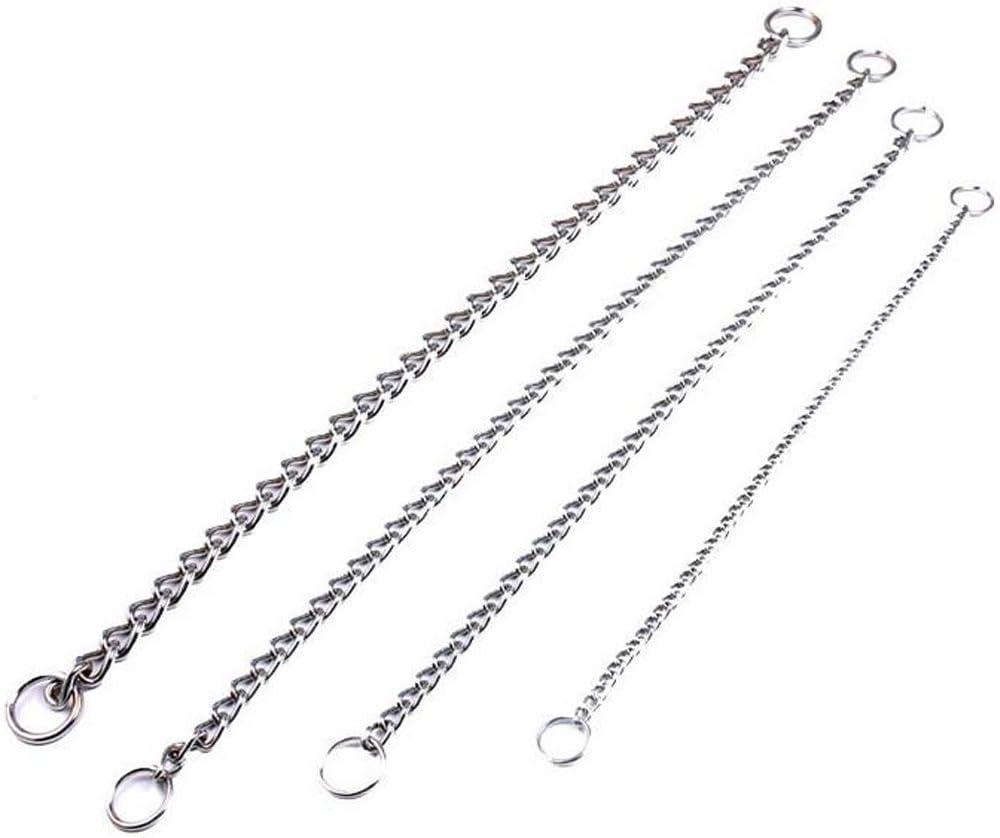 SGODA heavy duty choke chain collar showing the loop configuration