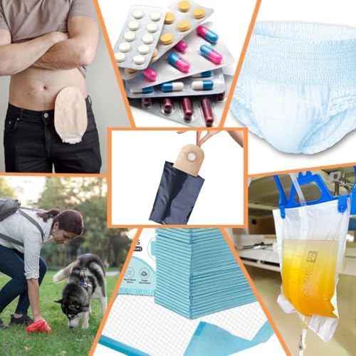 Boofire portable sensitive skin friendly ostomy care disposal bags for travel use