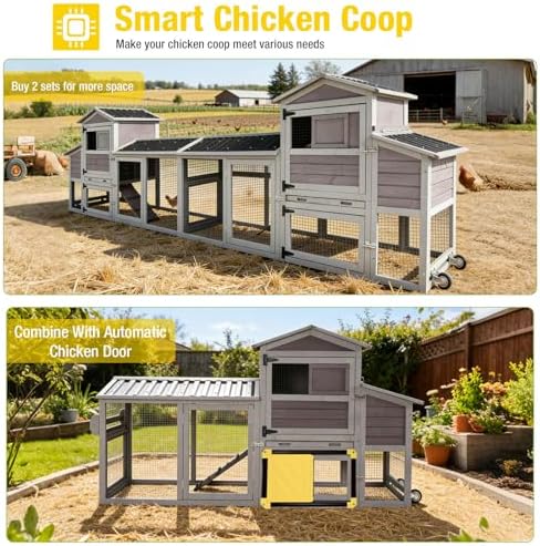 Aivituvin backyard poultry enclosure multiple access doors open