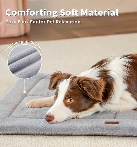 Made4Pets kennel cushion showing the cool faux linen canvas side for summer