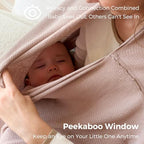 Momcozy breathable nursing cover used as stroller shield