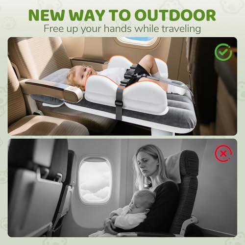 Abdtech portable baby travel bed deflated and compactly stored inside its matching grey travel carry bag.