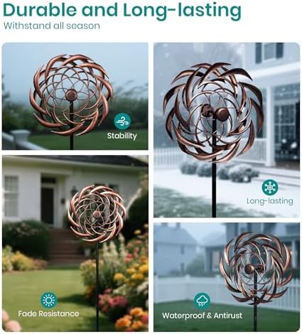 Five prong ground stake for Vufoz garden spinner