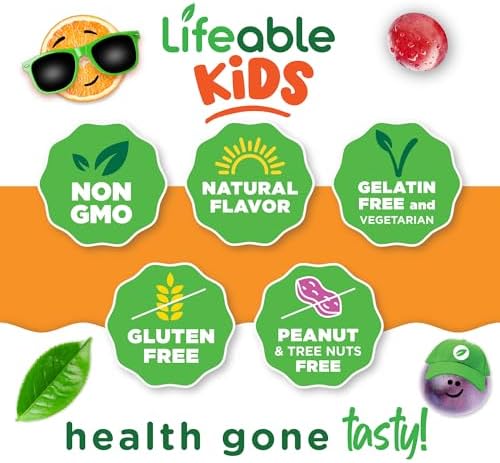 Gluten free and non GMO kosher certified kids zinc vitamins side view