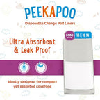Peekapoo disposable diaper changing mat unfolded layout