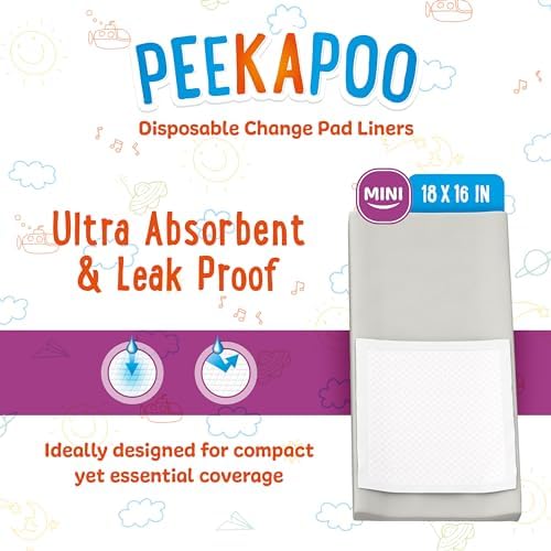 Peekapoo disposable diaper changing mat unfolded layout