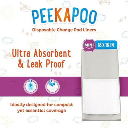 Peekapoo diaper changing mat showing waterproof backing
