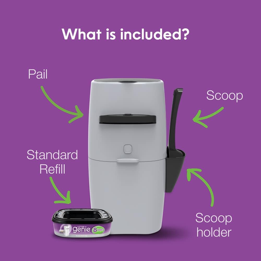 Close-up view of Litter Genie multi-layer refill bag film technology