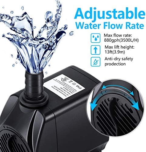 CWKJ outdoor water pump featuring three interchangeable spray nozzles