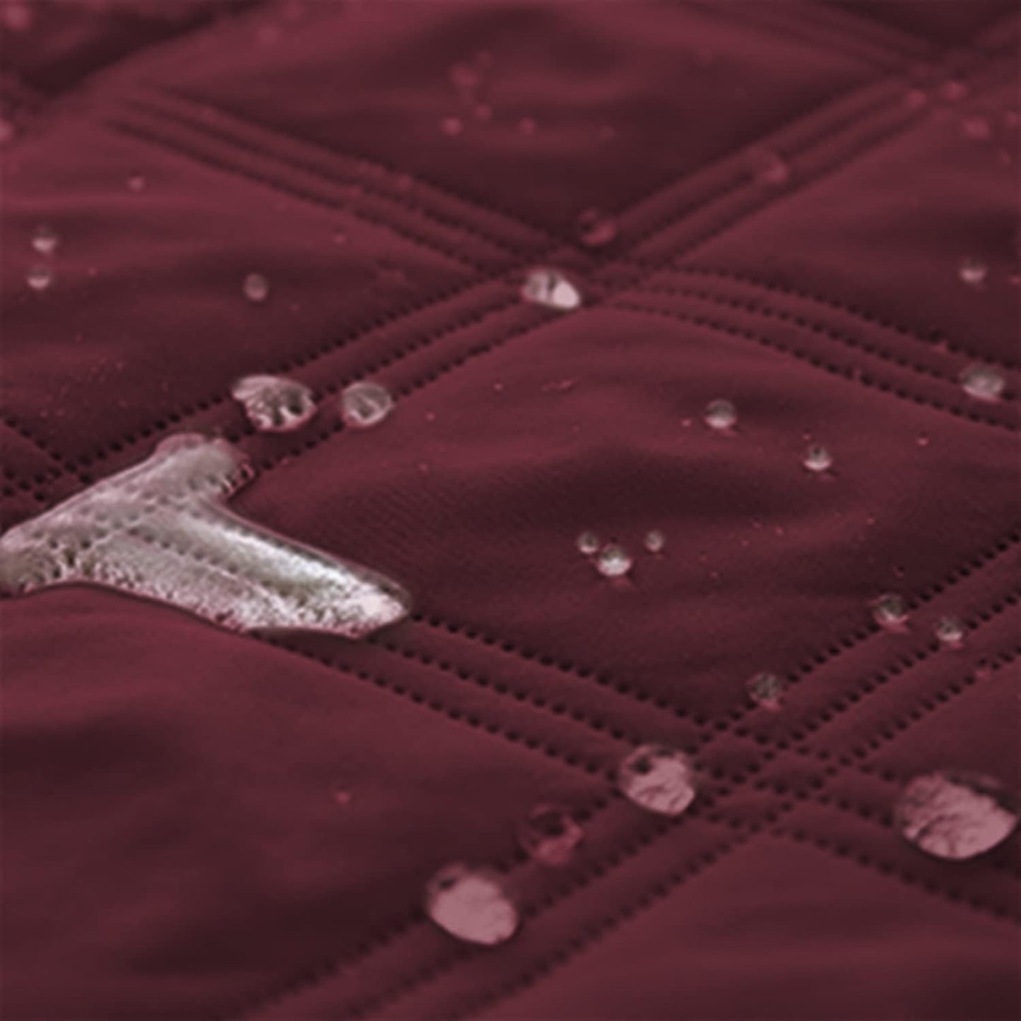 Underneath view showing the anti slip paw print backing of the Ameritex furniture cover