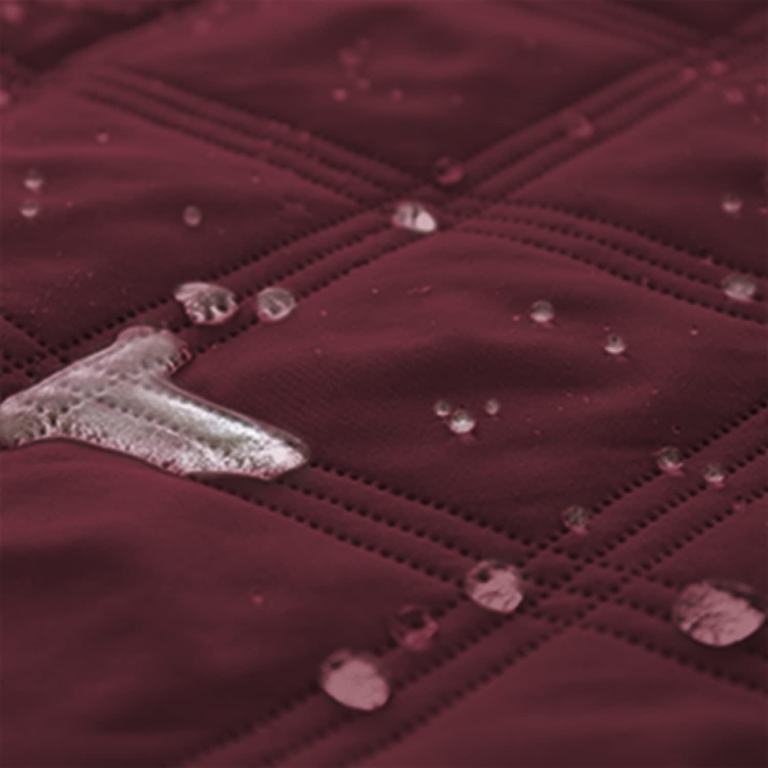 Underneath view showing the anti slip paw print backing of the Ameritex furniture cover
