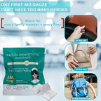 Advanced stop the bleed kit combat gauze for heavy trauma response