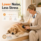 Petnf dog dryer showing flexible neck strap design