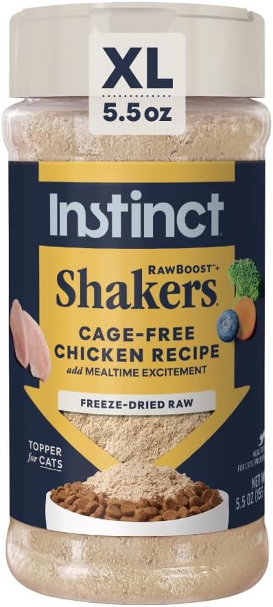 Instinct Raw Boost Shakers, Freeze-Dried Powder, Cat Food Topper, Chicken - Gut Health, 5.5 oz. Bottle - Image 10