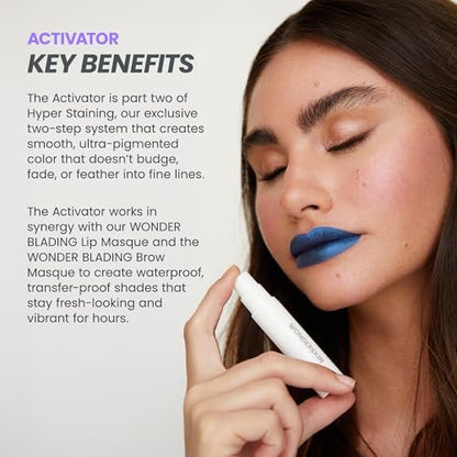 Wonderskin long wearing waterproof lip activator spray bottle close up