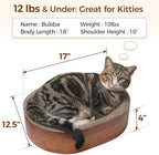 Ergonomic feline lounge bed with sealed mess containment base