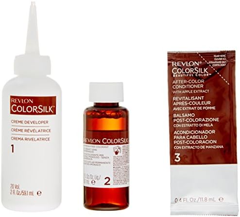 Revlon ColorSilk 10 Black ammonia free hair color box side view