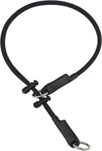 Martingale Dog Collar, 5/16" High-Strength Nylon Rope Slip Collar with Spring-Loaded Adjustable Stopper for Small, Medium & Large Dogs(Black, 22 inch) - Image 15