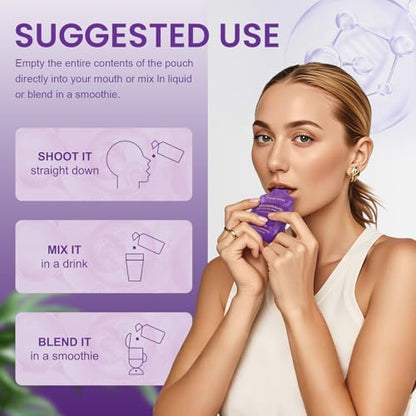 Megneta Liposomal Glutathione ingredients and antioxidant benefits chart