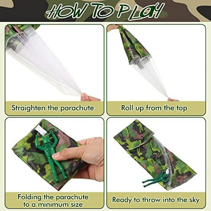 Jerify lightweight camouflage foam glider airplane being held by a user to showcase its durable construction and aerodynamic shape.