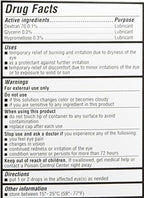 Back of GenTeal Tears Moderate Liquid Drops box listing drug facts and ingredients.
