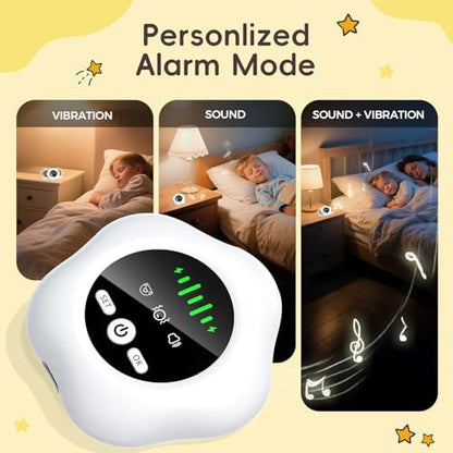 Prabensei wireless potty training sensor attached to cotton undergarments close up view
