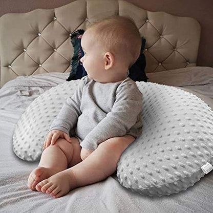 Top view of Owlowla nursing pillow slipcover set