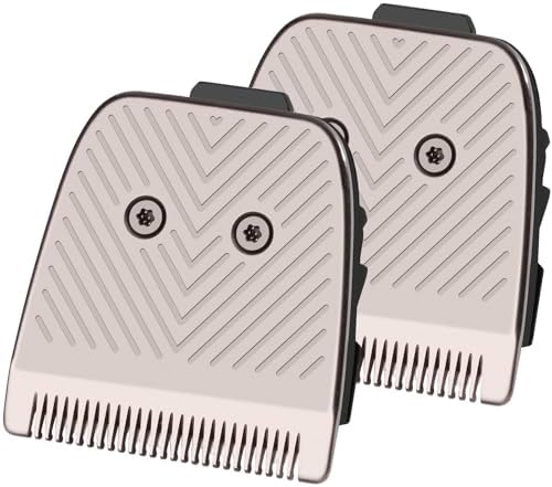 Two pack ceramic replacement blade cartridges for body trimmer