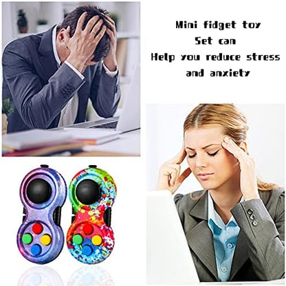 Pocket sized stress reducing game pad illustrating easy portability for students and professionals