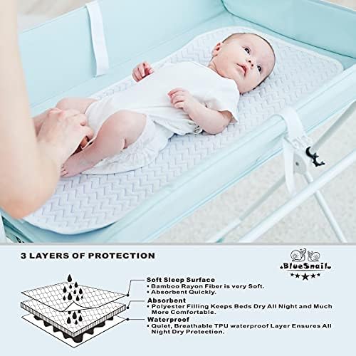 BlueSnail changing pad liners pack of three laid flat