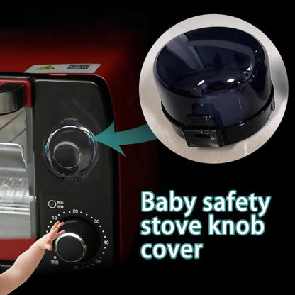 Heat resistant ABS stove knob lock opened by an adult hand