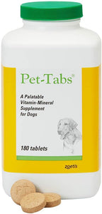 Pet-Tabs daily multivitamin for dogs 60 tablets bottle