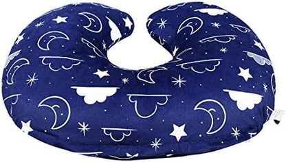 Top view of IBraFashion nursing pillow cover fitting standard positioner