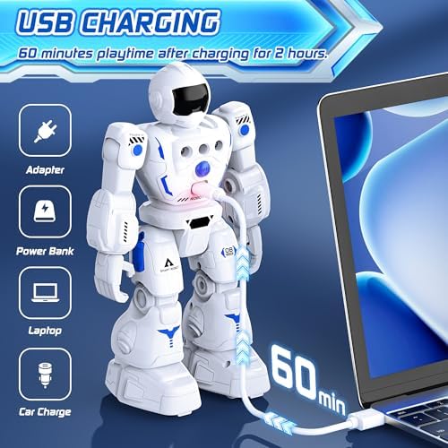 Educational STEM remote control robot for kids age 3-12