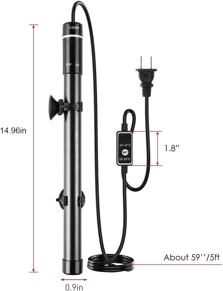 Side profile of titanium alloy heating element