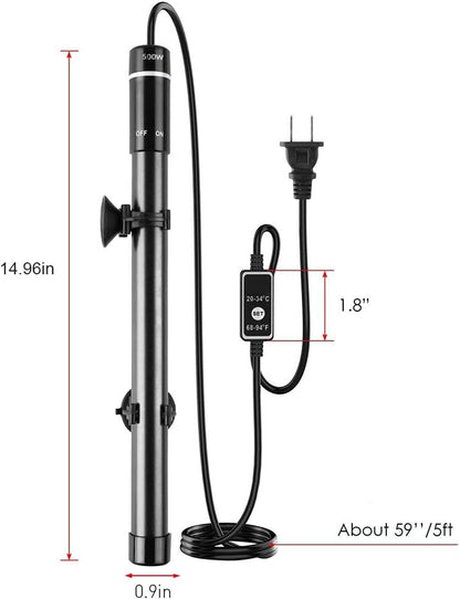 Side profile of titanium alloy heating element