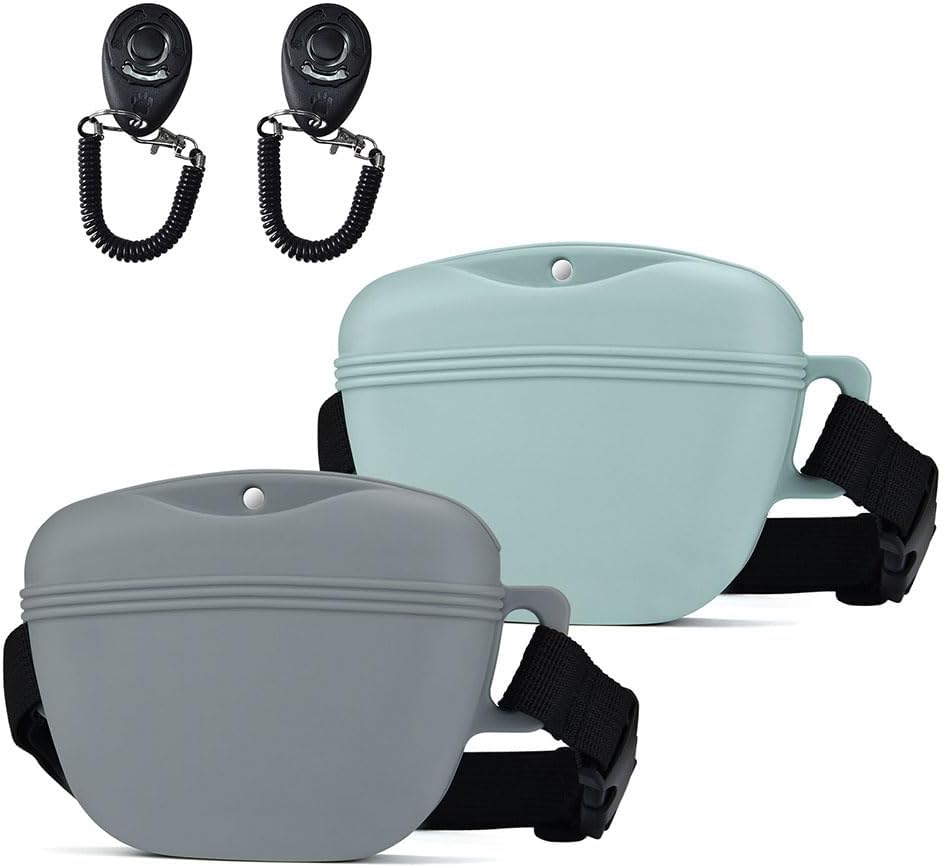 Pet Training Snack Pouch with Clicker 2.0 Upgraded Magnetic Closure, 1.66 Cup Silicone Belt for Dog TreatsPerfect for Exercising and Walking - Image 9