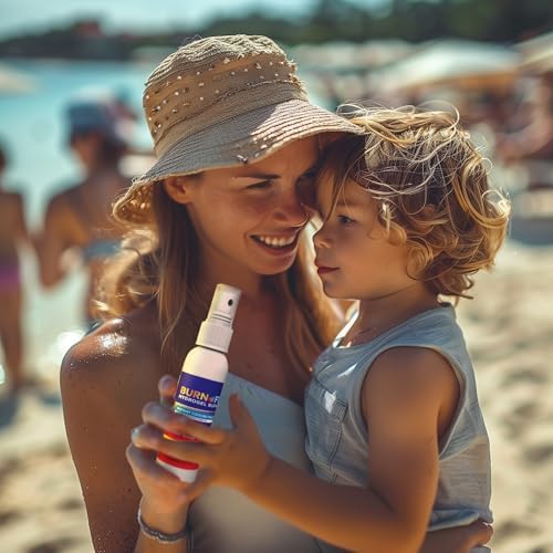Compact 120ml first aid burn spray bottle for travel and car safety kits.