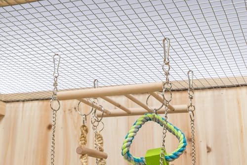 Trixie small animal suspension bridge wooden and rope ladder